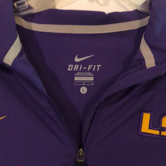 Nike LSU Dri-FIT Quarter Zip Pullover - Picture 4 of 6